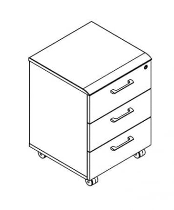 Тумба мобильная WMC-3D Дуб сонома_1