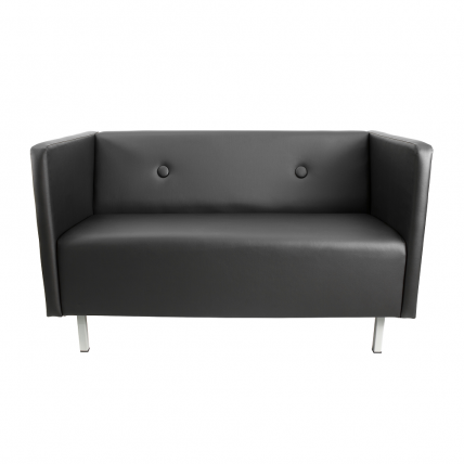 Диван офисный Скайнет двойной модуль А черный Ecotex 3001_1