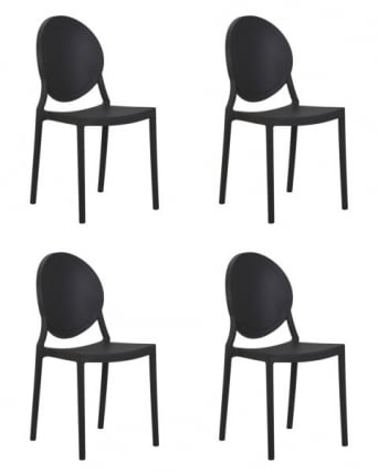 Стул обеденный ДОБРИН АЛБЕРТ (цвет черный) 4 шт / DOBRIN ALBERT_0