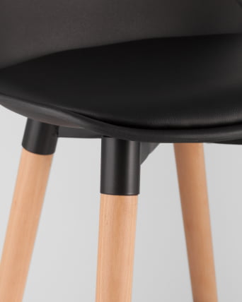 Полубарный стул Мартин экокожа Черный_8