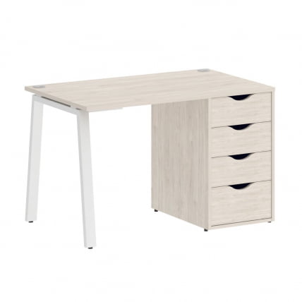 Стол письменный HOME OFFICE VR.SP-3-118.4.A Денвер Светлый/Белый металл_0
