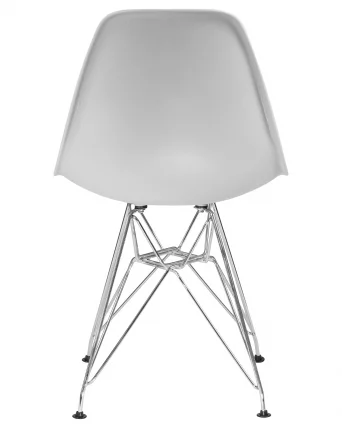 Стул обеденный DOBRIN DSR ножки хром Светло-серый GR-01_4