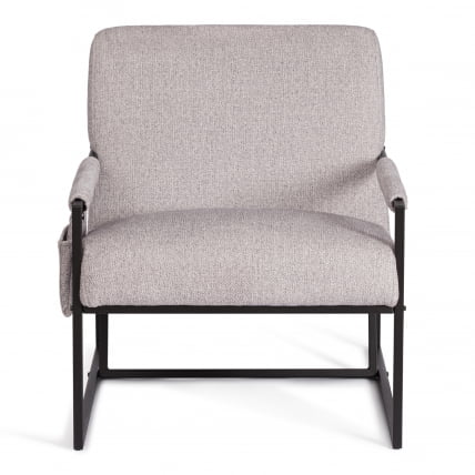 Кресло Charli LUX/Чарли Люкс велюр/букле, VT shape silver, 70х80х82 см_4