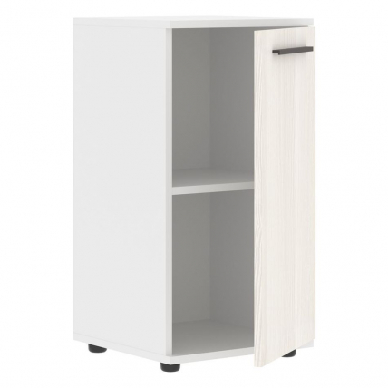 Шкаф колонка с глухой малой дверью EDIS ELCS 42.1 Ясень Траун Мокко Белый_1