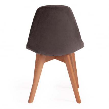 Стул CINDY SOFT (mod. C1021F1) / 1 шт. в упаковке вельвет/дерево бук, 53 х 45 х 81 см , серый (HLR 24)/натуральный_3