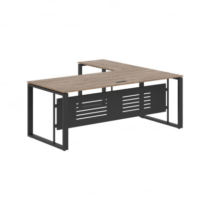 Стол с боковой приставкой ENIO ECT 2019M Кария Пальмира/Антрацит_1