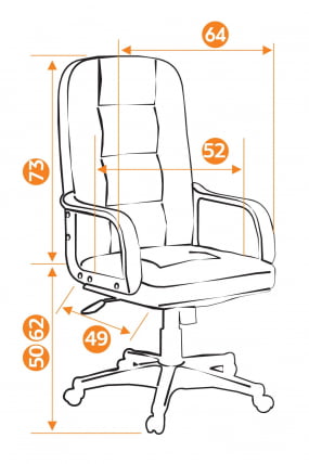Кресло руководителя Devon (коричневый перфорированный)_6