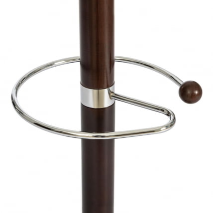 Вешалка Sakura (mod. GH-8606) дерево/хром/мрамор, 37 x 37 x 175 см, Black (Черный) / Walnut (Орех)_1