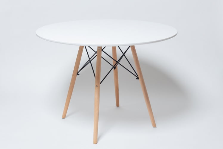 Стол обеденный ST-001 Белый 1000 мм_0