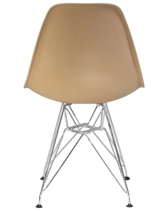 Стул обеденный DOBRIN DSR ножки хром Бежевый GR-03_4