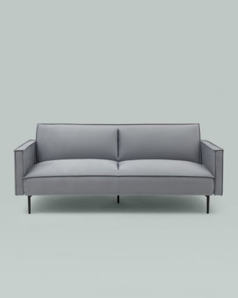 Диван прямой Кассель велюр Серый_3
