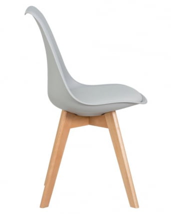 Стул обеденный DOBRIN JERRY SOFT (ножки светлый бук, цвет сиденья светло-серый (GR-01)) 4 шт_5