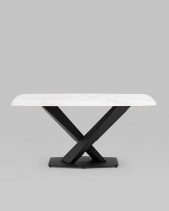 Стол обеденный Belle 160х90 Белый мрамор_4