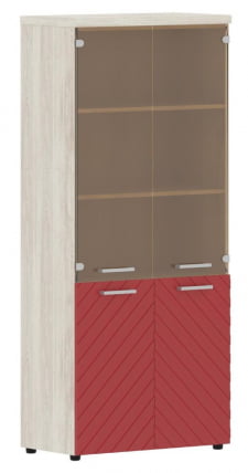 Шкаф комбинированный с топом Torr LUX TLHC 85.2 Сосна Эдмонд Красный_0