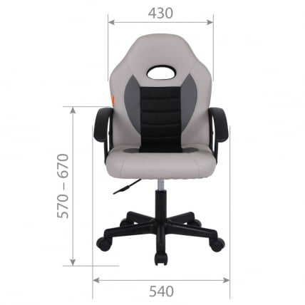 Детское кресло CHAIRMAN KIDS 111 Красный-черный_4