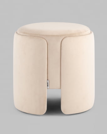 Пуф Taks велюр (молочный)_3