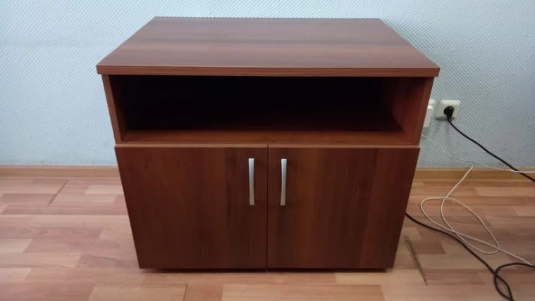 Тумба под оргтехнику Альфа 62.45 орех Пегас_10