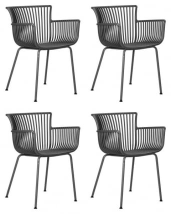 Стул обеденный ДОБРИН РОСС (темно-серый (ГР-04) без подушки) 4 шт / DOBRIN ROSS (GR-04)_0