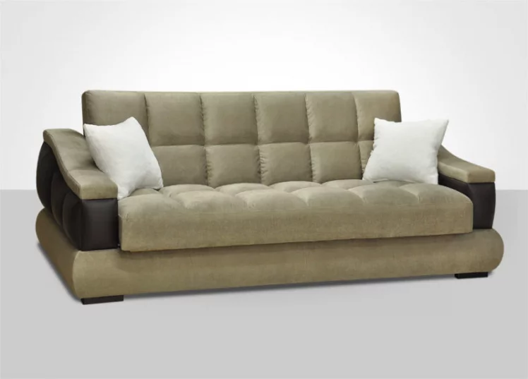 Диван-кровать Голливуд пружинный блок Боннель (форест стоун/арена дарк браун)_0