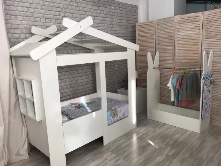 Кровать Теремок без ящика Белая_1