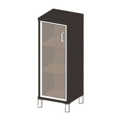 Стеллаж стекло тонированное В421.8 R Венге магия_0