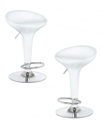 Стул барный DOBRIN BOMBA (белый) 2 шт_0