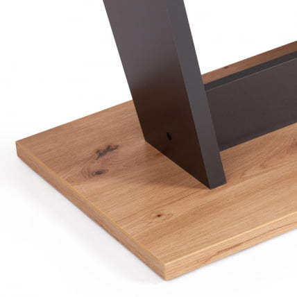 Стол обеденный TIBI нераздвижной ЛДСП, 68,6 х 110 х 75 см, Дуб артисан/Графит_6