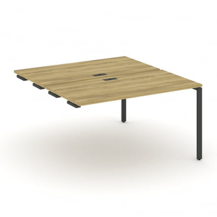 Двойной стол-приставка к опорным тумбам/шкафам CONCEPT CN.DSPR-001 Дуб Винченцо Антрацит_0