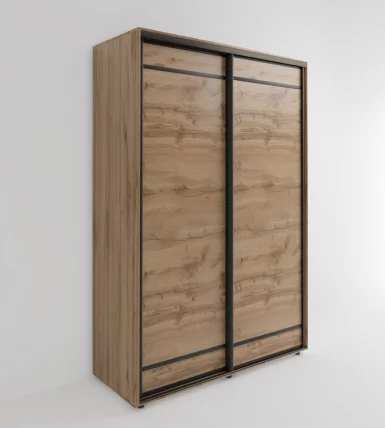 Шкаф-купе 2-х дверный Акцент-Лайт Д3 1000х600 Дуб крафт золотой_0