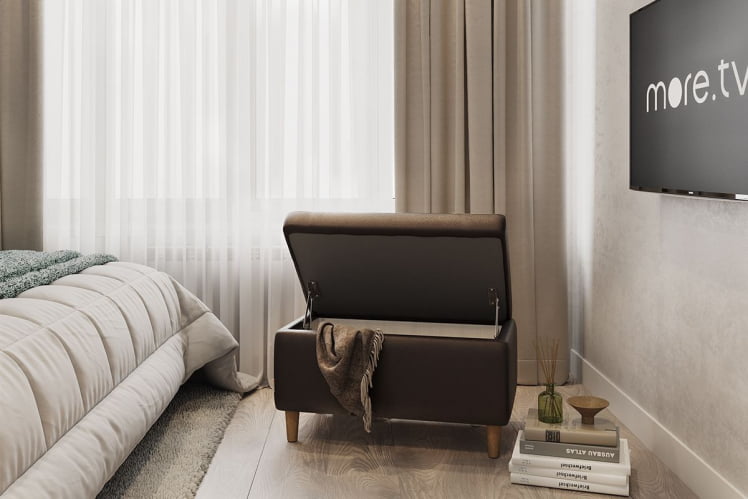 Пуф Чарли PM-004.1 шоколад (экокожа)_3