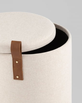 Пуф с ящиком Эркки S белый_2