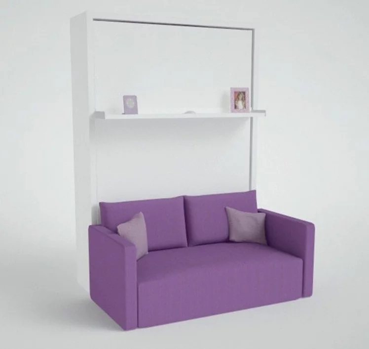 Диван-трансформер Смарт 1 без шкафа К 1600 Белая шагрень_0