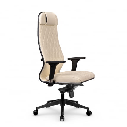 Кресло руководителя Мetta L 1m 40M/2D Infinity Easy Clean (MPES) Комплект 4 Молочное_1