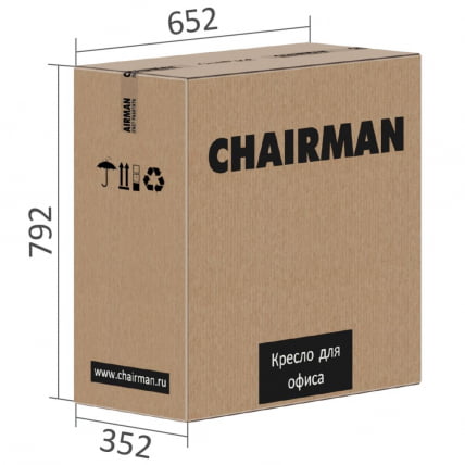 Кресло офисное CHAIRMAN 600 экокожа Черный_6