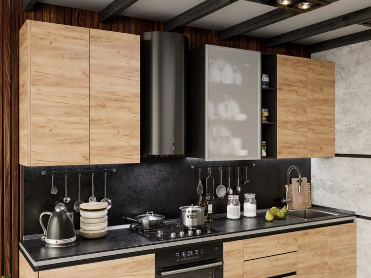 Панель окончание тумбы кухонной высокой 1274 Шервуд ЛД 281.920.000 Дуб золотой_1