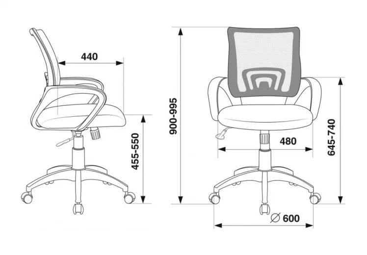 Кресло офисное Бюрократ CH-695N/OR/TW-11_3