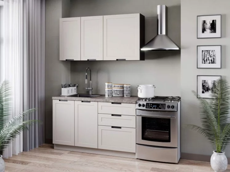 Тумба кухонная 600 с 2 ящиками (4) Джамис ЛД 296.130.000.134 Черный Кашмир_2