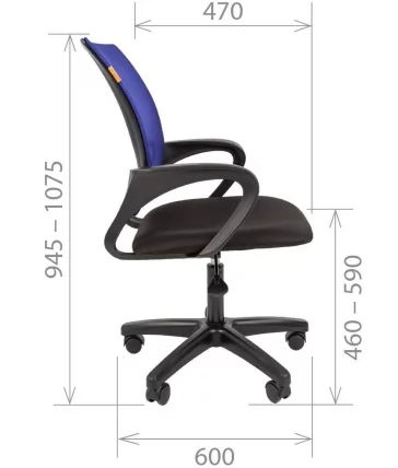 Кресло оператора CХАИРМАН 696 ЛТ (ЛТ) Серый / CHAIRMAN (LT)_2