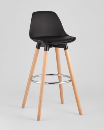 Полубарный стул Мартин экокожа Черный_1