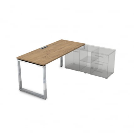 Стол рабочий, прямолинейный три опоры, правый GLOSS LINE НСТП-О.974 Teakwood_0