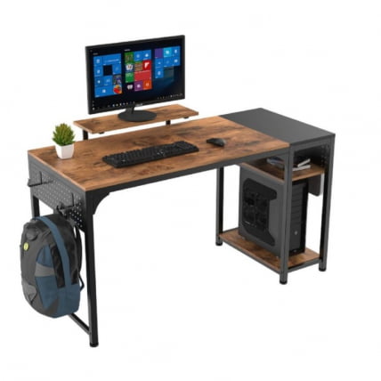 Стол письменный (для компьютера) EUREKA ZX-SS140B-RBB с шириной 140 см Brown_4