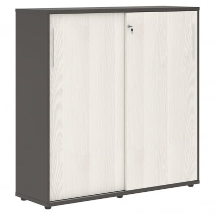 Шкаф с дверьми-купе EDIS EMC 1343 Ясень Траун Белый Мокко_0