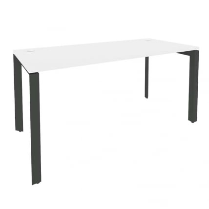 Стол рабочий на П-образном м/к ONIX O.MP-SP-4.7 Белый Бриллиант/Антрацит_0