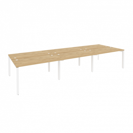 Рабочая станция на П-образном м/к ONIX O.MP-D.RS-6.3.7 Тиквуд Светлый/Белый_0