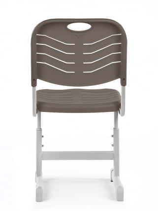 Стул ученический пластиковый регулируемый (рост 5-7) Мокко_4