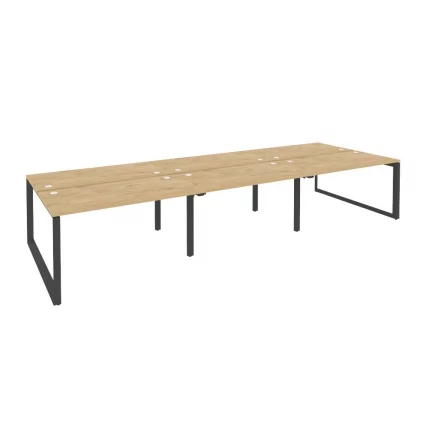 Рабочая станция на О-образном м/к ONIX O.MO-D.RS-6.3.7 Тиквуд Светлый/Антрацит_0