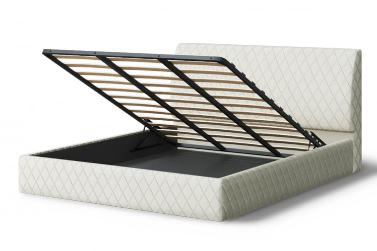 Кровать Хилтон, 2000x1600 мм, серо-белый_2