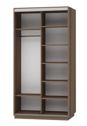 Шкаф-купе двухдверный Экспресс Дуо 1200х2200h Лондон/Ясень шимо тёмный_1