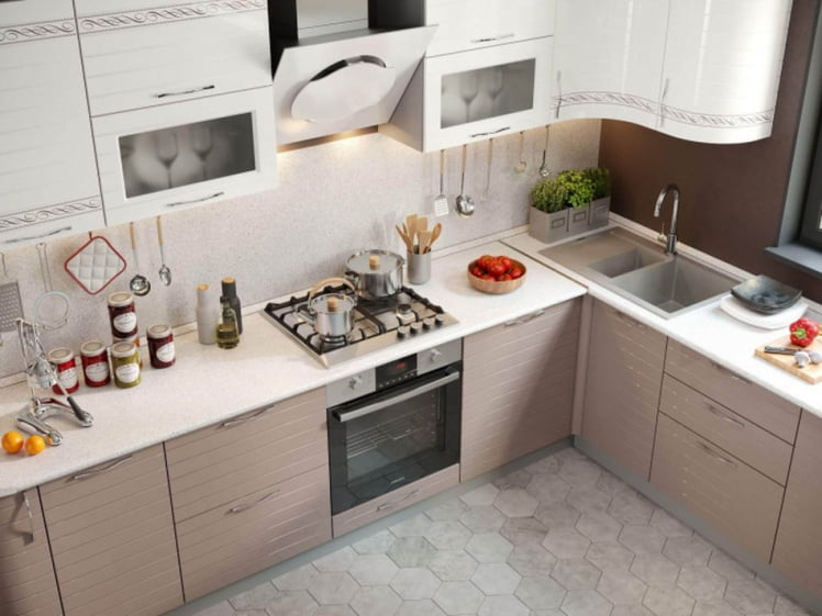 Тумба кухонная 400 с 3 ящиками (4) Анастасия ЛД 035.133.000 М Капучино_2