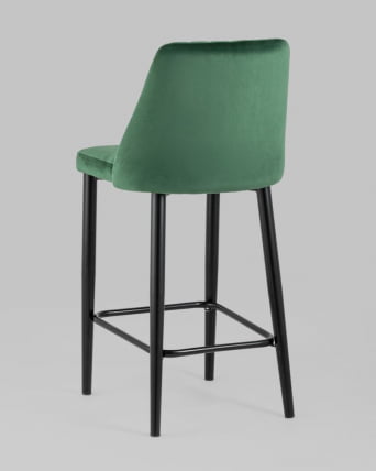 Стул полубарный Диего велюр Зеленый_5